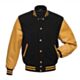 Black And Gold Letterman Jacket