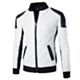 Black And White Leather Biker Jacket