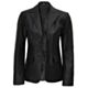 black leather blazer women's