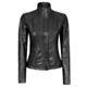 black leather jacket women
