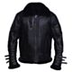 Black Stylish Shearling Leather Jacket