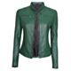 Green Women Leather Jacket