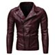 Mens Maroon Leather Jacket