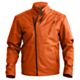 Orange Leather Jacket Mens