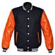 Orange Letterman Jacket