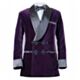 Purple Smoking Jacket Velvet