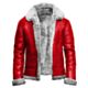Red Leather Shearling Jacket
