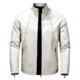 Stylish White Leather Jacket