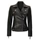 women leather biker jacket