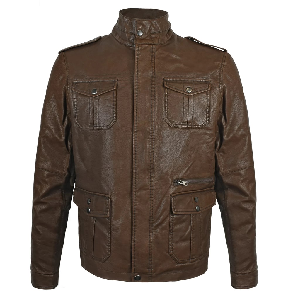 Men's Dark Brown Leather Jacket Men's Dark Brown Leather Jacket
