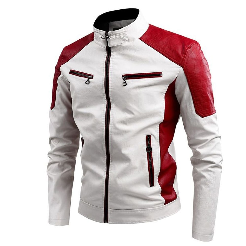 White Leather Moto Jacket White Leather Moto Jacket